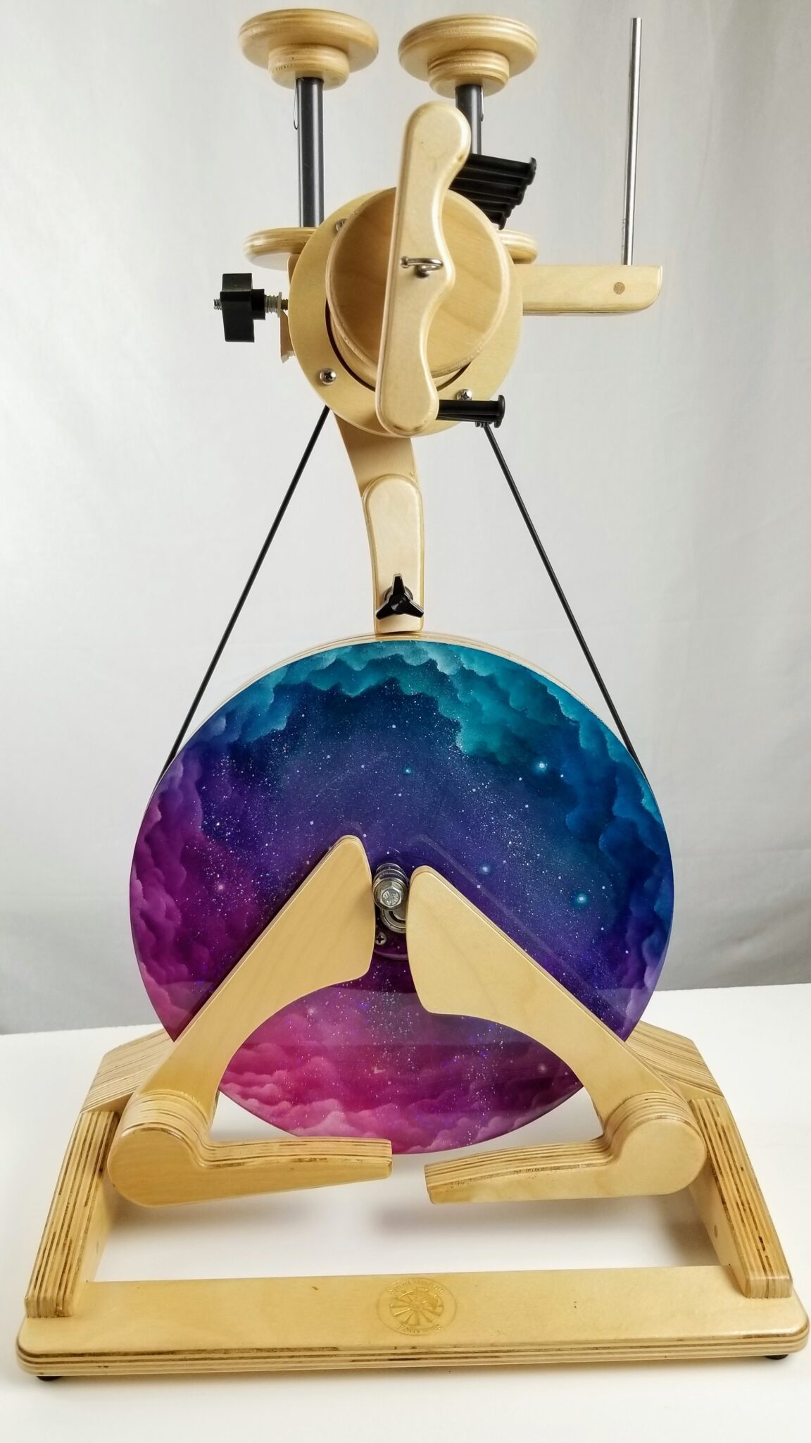 Galaxy Custom Paint & Resin Pollywog Spinolution Spinning Wheel