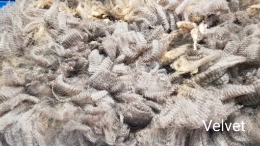 A pile of wool is shown in this picture.