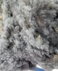 A close up of the pile of wool