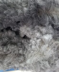 A close up of the wool in the background.