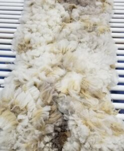 A pile of wool on top of a table.