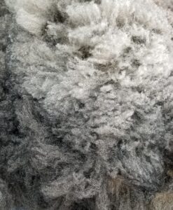 A close up of the wool in the background.