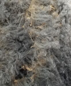 A close up of the fur on a coat