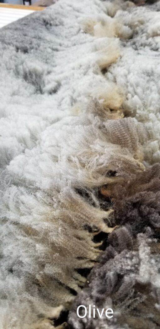 A close up of some white and brown fur